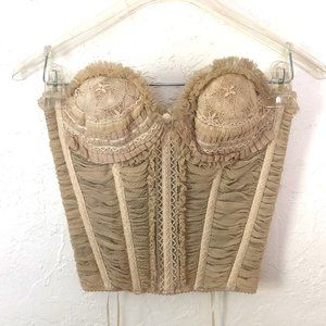 Elie Tahari Victorian Silk Corset Top